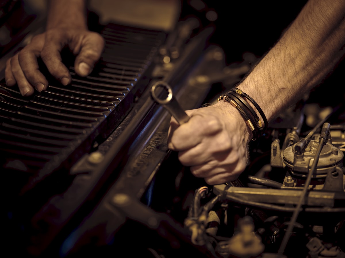 Brake repair specialist working at Granville Auto Mechanic